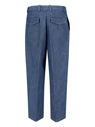 Jil Sander Mens Trousers Blue Cotton