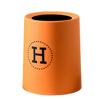 OEM Basura Redonda - Cubo De Basura Pl&aacute;stico Abierto - 9 L - Para Dormitorio Oficina Hotel - Color Naranja