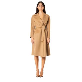 Max Mara Cles omslagjas - Dames - Mantels - Bruin - Maat: M Zijde