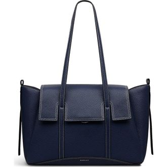 Radley London The Chancery Medium Flapover Shoulder Bag in Naval at Nordstrom