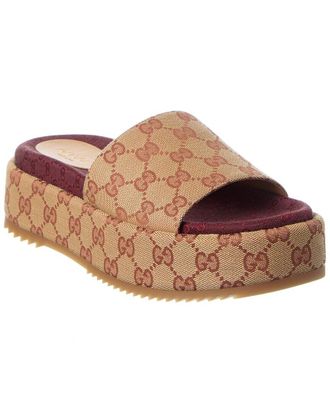 Gucci GG Canvas Platform Sandal
