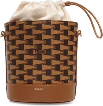 Bally 8 Hours extra kleine bucket-tas - Bruin