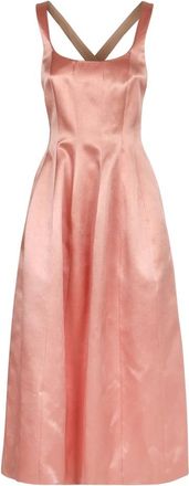 Philosophy di Lorenzo Serafini Cross Back Dress - Dames - Feestkleedjes - Roze - M - Kleedjes