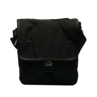 Prada Pre-owned Cross Body Bags, female, Black, Size: ONE SIZE Pre-owned Nylon crossbody-bags