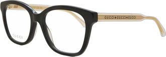 Gucci GG0566ON001 Square Full Rim Eyeglasses - Black