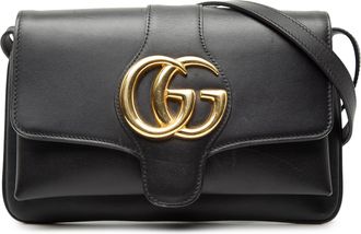 Gucci Pre-owned Womens Small Leather Arli Crossbody - Black - One Size