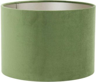 Light & Living Paralume - Velours - verde - tessile - ø 25cm - - Light&living