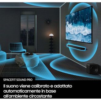 Samsung HW-QS700F/ZF Soundbar, Audio 3.1.2 canali, Subwoofer Wireless, Dolby Atmos
