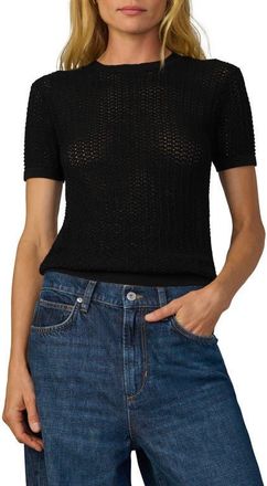 Joe's Baby Open Stitch T-Shirt in Black at Nordstrom, Size X-Small