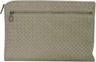 Bottega Veneta Pre-owned Clutches, male, Gray, Size: ONE SIZE Pre-owned Vintage Clutch