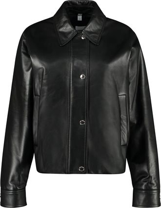 Burberry Lambskin Bomber Jacket