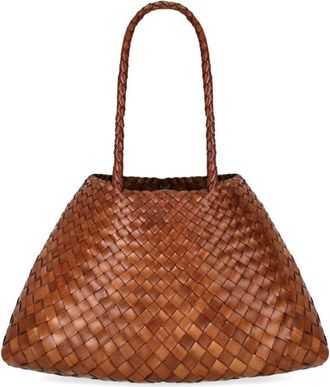 Dragon Diffusion Santa Croce Big Tote - Dames - Shoppers - Beige - ONE Size - Leer - Tassen