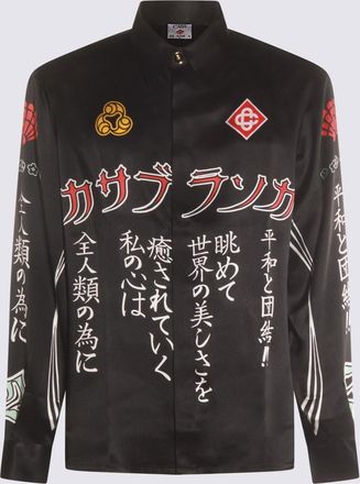 Casablanca Black Silk Shirt