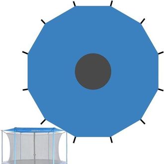 No Brand Lona De Salto Para Trampol&iacute;n - Lonas De Salto - Tela De Sombra Para Trampol&iacute;n, 12 Nervaduras, 487 Cm, Parasol, Resistente A Los Rayos Uv E Impermeable