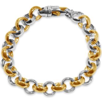 Pompeii3 Mens Rolo Link 14k Gold (59gram) or Platinum (96gram) 11.5mm Bracelet 8.5