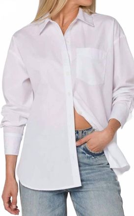Velvet Heart Waylon Long Sleeve Shirt Top In Optic White