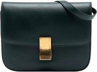 Celine Pre-owned Cross Body Bags, female, Green, Size: ONE SIZE Pre-owned Vintage Crossbody Bag