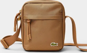 Lacoste Mens Croc-logo small crossbody bag