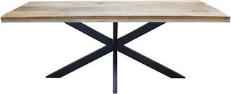 Milani Home INDY - tavolo con piano in legno massiccio