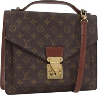 Louis Vuitton Pre-owned Handtas - Dames - Vintage Handtas - Bruin - ONE Size - Leer - Vintage