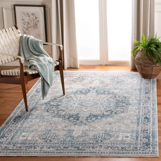 Safavieh Victoria Machine Made Area Rug, Blue / Grey Traditional Style