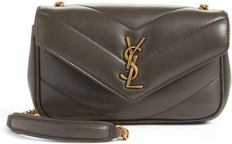 Saint Laurent Toy Loulou Quilted Leather Shoulder Bag in Urban Grey at Nordstrom