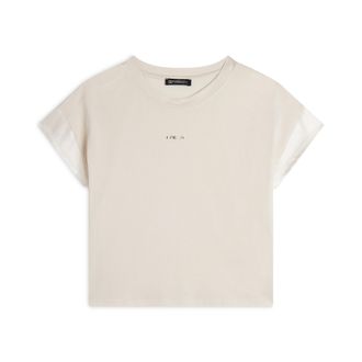 Freddy T-shirt corta in jersey con maniche effetto seta