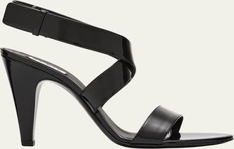 Alaia 90mm Patent Leather Sandals