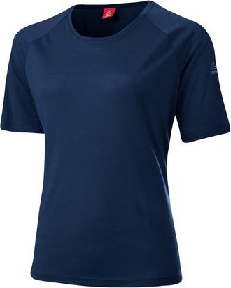 LOEFFLER Shirt Merino-Tencel Comfort Fit Merinoshirt f&uuml;r Damen | blau