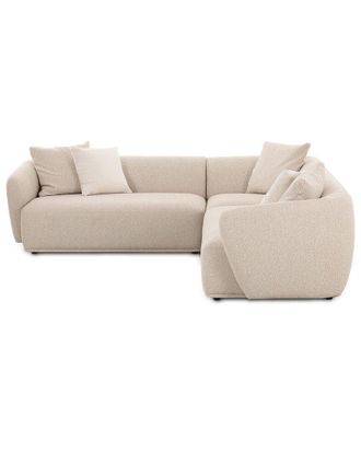 TOV Furniture Tov Furniture Sylvie Cream Boucle 3-Piece Sectional