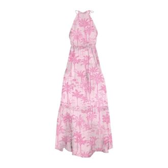 MC2 Saint Barth Maryam Lange Jurk - Dames - Maxi kleedjes - Roze - S - Katoen - Kleedjes