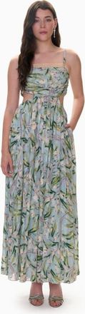 Rebecca Taylor Sophia Maxi Dress in Seafoam Multi at Nordstrom, Size 6