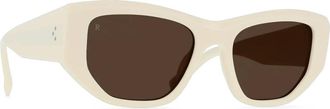 Raen Optics Womens Ynez Sunglasses In New Blonde / Vibrant Brown
