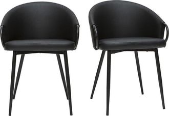 Miliboo Sedie design nere (set di 2) precio