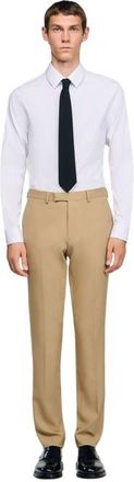 Sandro Wool suit trousers in Beige at Nordstrom, Size 3632 Eu