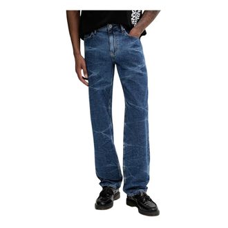 Karl Lagerfeld Heren, Jeans, Blauw, Maat: W31 L32 Katoen