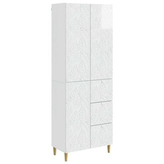 vidaXL 2 Uds. Blanco Brillante Vidaxl