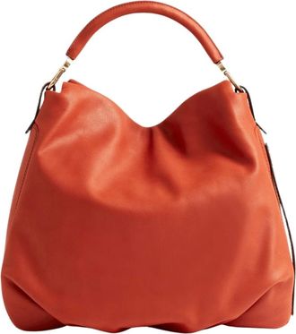 Borbonese Bolso Hobo Bice Mediano - Bags - Mujer - Naranja - ONE SIZE