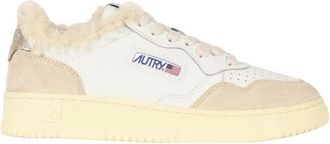 Autry Medalist Low - Dames - Sneakers - Wit - 39 EU - Katoen - Schoenen