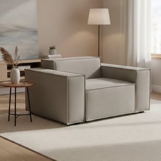 Talamo Italia Talamo Italia Sill&oacute;n Cristiana, Sill&oacute;n, 100% Made In Italy, Sill&oacute;n Relax En Tela Tapizada, 160x95h70cm, T&oacute;rtola, Con Embalaje Reforzado