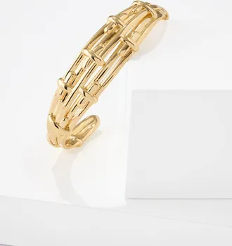 Talbots Bound Cuff Bracelet - Gold - 001 Talbots
