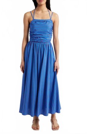 FRNCH Laelia Maxi Halter Dress In Bleu Electrique