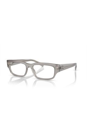 Dolce & Gabbana 55mm Rectangle optical glasses in Grey at Nordstrom