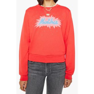 Mother Womens The Dorito Camper Crewneck Sweater, Firework