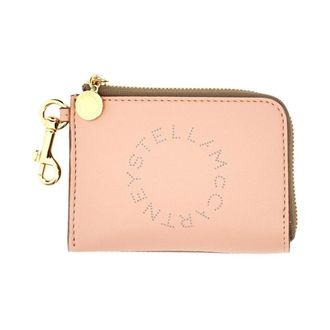 Stella McCartney Accessoires, Dames, Roze, ONE Size, Polyester, Logo Ritshanger Portemonnee