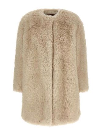 Max Mara Coat In Faux Fur