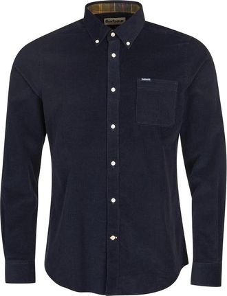 Barbour Navy Tailored Cord Overhemd - Heren - Casual Overhemden - Blauw - S - Overhemden