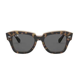 Ray-Ban Sunglasses Rb2186 1292 B1 State Street Brown/Dark Gray Unisex