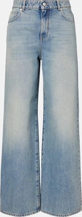 Alexander McQueen Mid-rise wide-leg jeans