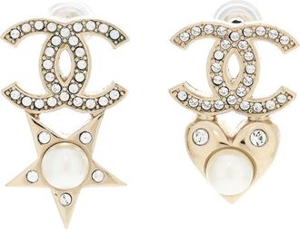 Chanel Crystal Embellished Drop Earrimgs